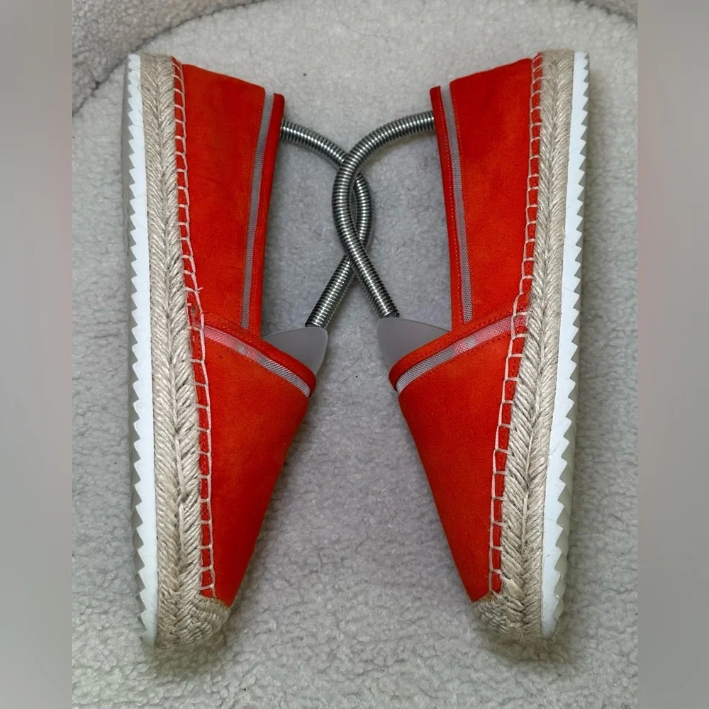 Karl Lagerfeld Paris Alaine espadrilles orange‎ slip-on loafer spring summer 9